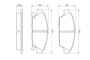 Klocki hamulcowe przód HONDA PRELUDE IV BOSCH