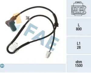Czujnik prędkości koła abs prawy przód SUZUKI SWIFT III FAE 78494