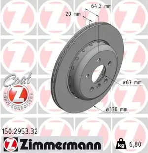 Tarcza hamulcowa BMW 4 G23, G83 ZIMMERMANN