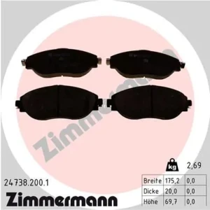 Klocki hamulcowe przód VW PASSAT B8 ZIMMERMANN