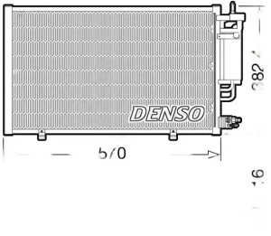 DCN10051 DENSO Skraplacz chłodnica klimatyzacji z osuszaczem