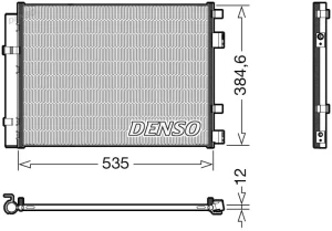 DCN41020 DENSO Skraplacz chłodnica klimatyzacji