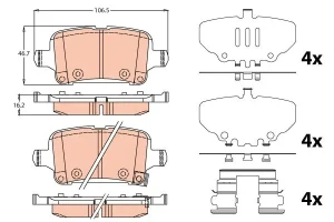 Klocki hamulcowe tył OPEL INSIGNIA B TRW