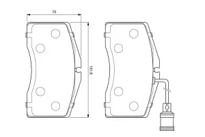 0 986 424 664 BOSCH Klocki hamulcowe przód