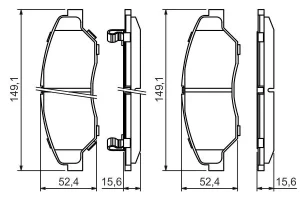 Klocki hamulcowe przód KIA SPORTAGE BOSCH