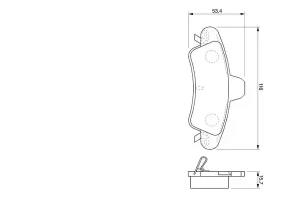 Klocki hamulcowe tył FORD MONDEO II BOSCH