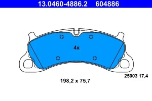 Klocki hamulcowe przód PORSCHE 911 VII ATE