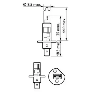 Żarówka 55w h1 PHILIPS 12258XVPS2