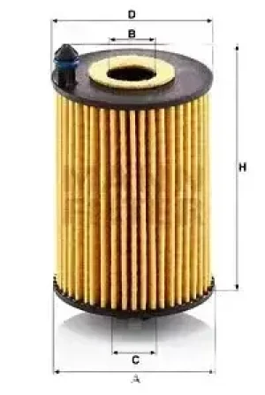 Filtr oleju hu 7046 z AUDI A4 B9 MANN-FILTER