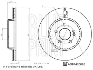 Tarcza hamulcowa MERCEDES-BENZ KLASA E C238 BLUE PRINT