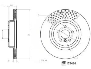 Tarcza hamulcowa tył BMW X5 G05 F95 FEBI BILSTEIN