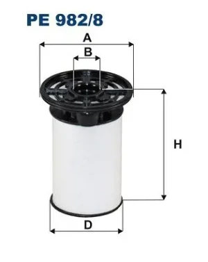 PE 982/8 FILTRON Filtr paliwa