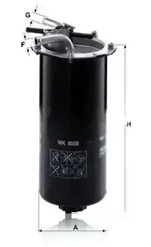 28.12,, 35.14,, 35.15, Filtr paliwa NISSAN NT400 MANN-FILTER