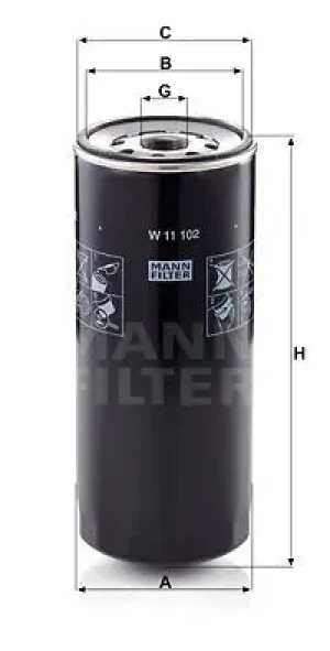 Filtr oleju MAGIRUS-DEUTZ D-Series MANN-FILTER
