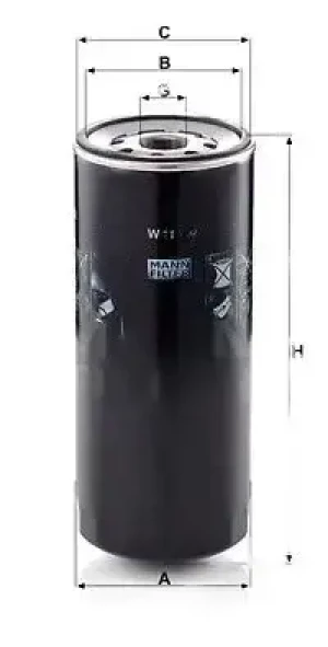 Filtr oleju DEUTZ-FAHR DX MANN-FILTER