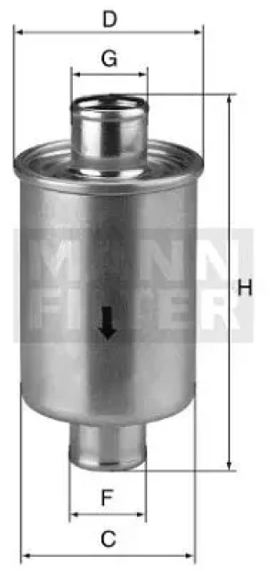 Filtr hydrauliczny skrzyni biegów JOHN DEERE Series 5 MANN-FILTER