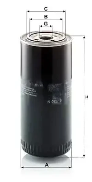 Filtr hydrauliczny skrzyni biegów DEUTZ-FAHR D07 MANN-FILTER