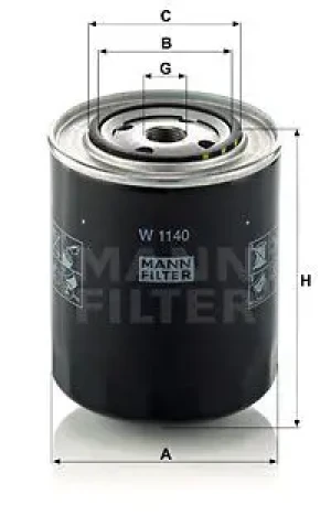 Filtr oleju SAME EXPLORER MANN-FILTER