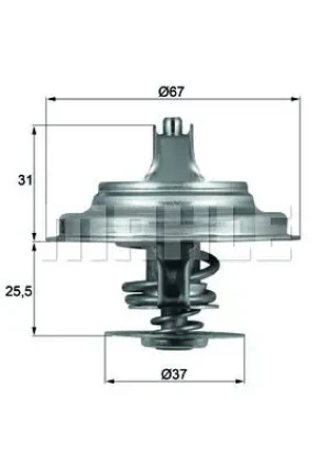 S4, 2.4 D, 2.3 E, 2.5 TDI AUDI 100 C4 Termostat MAHLE