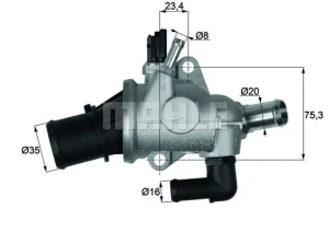 2.0 V6, 2.0 JTS ALFA ROMEO SPIDER II Termostat MAHLE