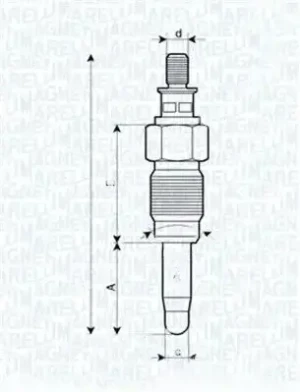 2.4, 2.4 TD VOLVO 740 Świeca żarowa MAGNETI MARELLI