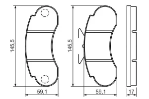 0 986 460 947 BOSCH Klocki hamulcowe przód