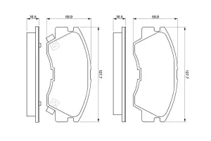 Klocki hamulcowe przód MITSUBISHI L 300 III BOSCH