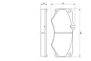 Klocki hamulcowe przód VW LT 40-55 BOSCH