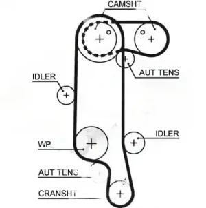 1.4, 1.4 16V VW POLO Pasek rozrządu GATES