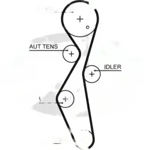 2.0, 2.0 HDi CITROËN DS4 Pasek rozrządu GATES