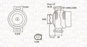 218 CDI MERCEDES-BENZ SPRINTER B906 Alternator