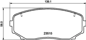 Klocki hamulcowe przód FORD USA EDGE HELLA
