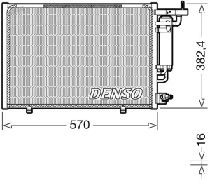 1.2 Skraplacz chłodnica klimatyzacji FORD KA II DENSO