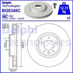 Tarcza hamulcowa przód wentylowana LAND ROVER DISCOVERY V DELPHI