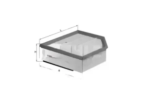 LX 1289/1 KNECHT Filtr powietrza
