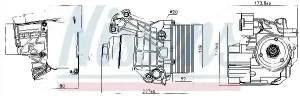 1.6 TDI Chłodnica oleju silnikowego AUDI A1 NISSENS