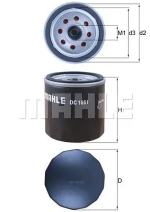 Filtr oleju VOLVO S60 II KNECHT