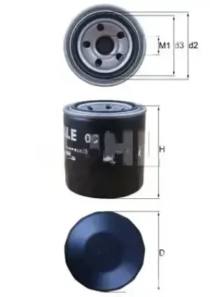 Filtr oleju OPEL KADETT E KNECHT