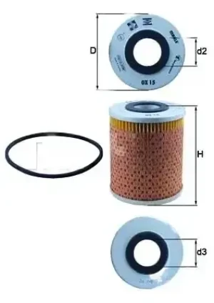 Filtr oleju GAZ GAZON KNECHT