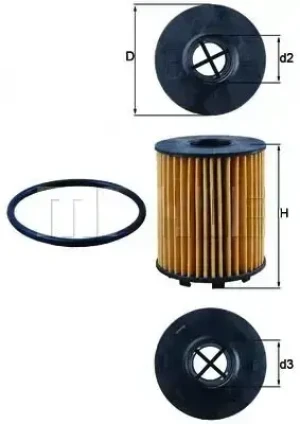 Filtr oleju FIAT 500L KNECHT