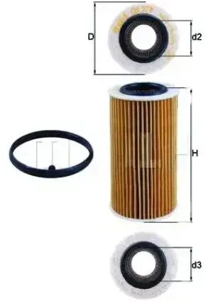 Filtr oleju AUDI A3 8P KNECHT