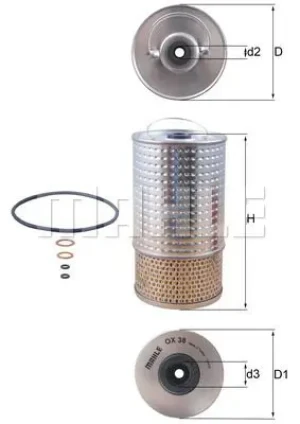 Filtr oleju MERCEDES-BENZ T1 B601 KNECHT