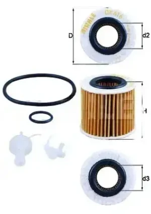 Filtr oleju DAIHATSU EXTOL KNECHT