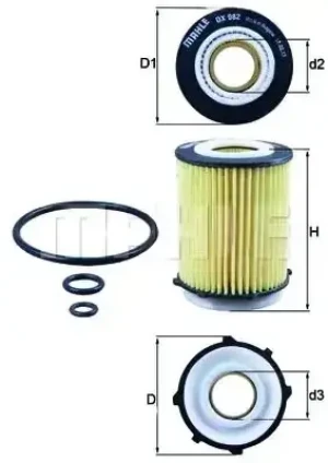 Filtr oleju MERCEDES-BENZ KLASA C A205 KNECHT