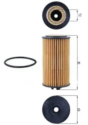 Filtr oleju OPEL ASTRA J KNECHT