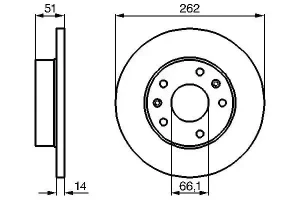 Tarcza hamulcowa przód LAND ROVER FREELANDER I BOSCH