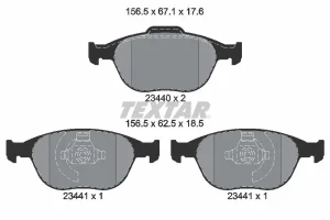 2344004 TEXTAR Klocki hamulcowe przód