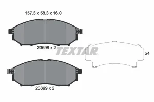 2369801 TEXTAR Klocki hamulcowe przód