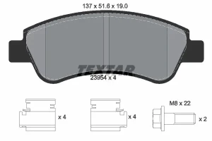 Klocki hamulcowe przód PEUGEOT 206 TEXTAR