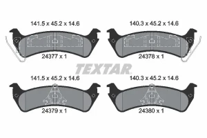 Klocki hamulcowe tył FORD USA WINDSTAR TEXTAR